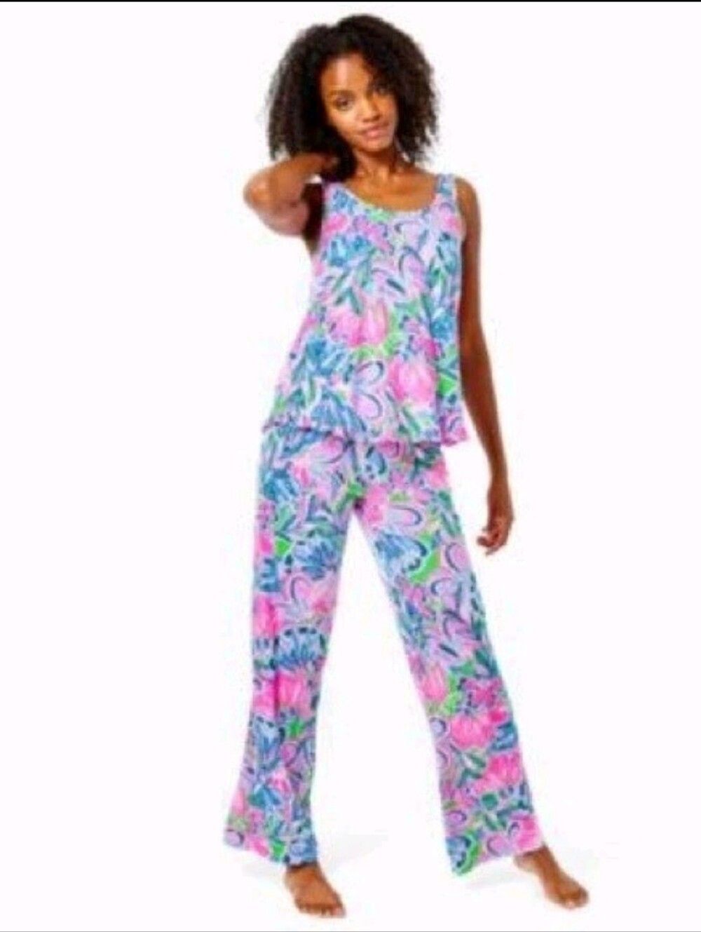 Lilly Pulitzer Gecko Pajama Lounge Set Sz XXS